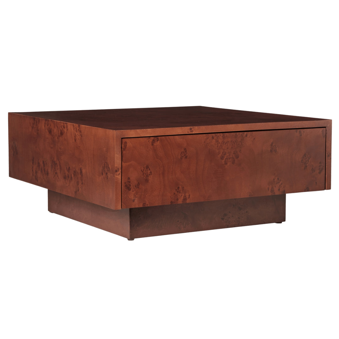 Burl Storage Coffee Table