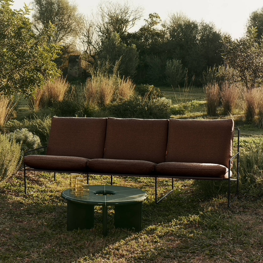 Desert 3-Seater - Black/Chestnut - Pure Bouclé