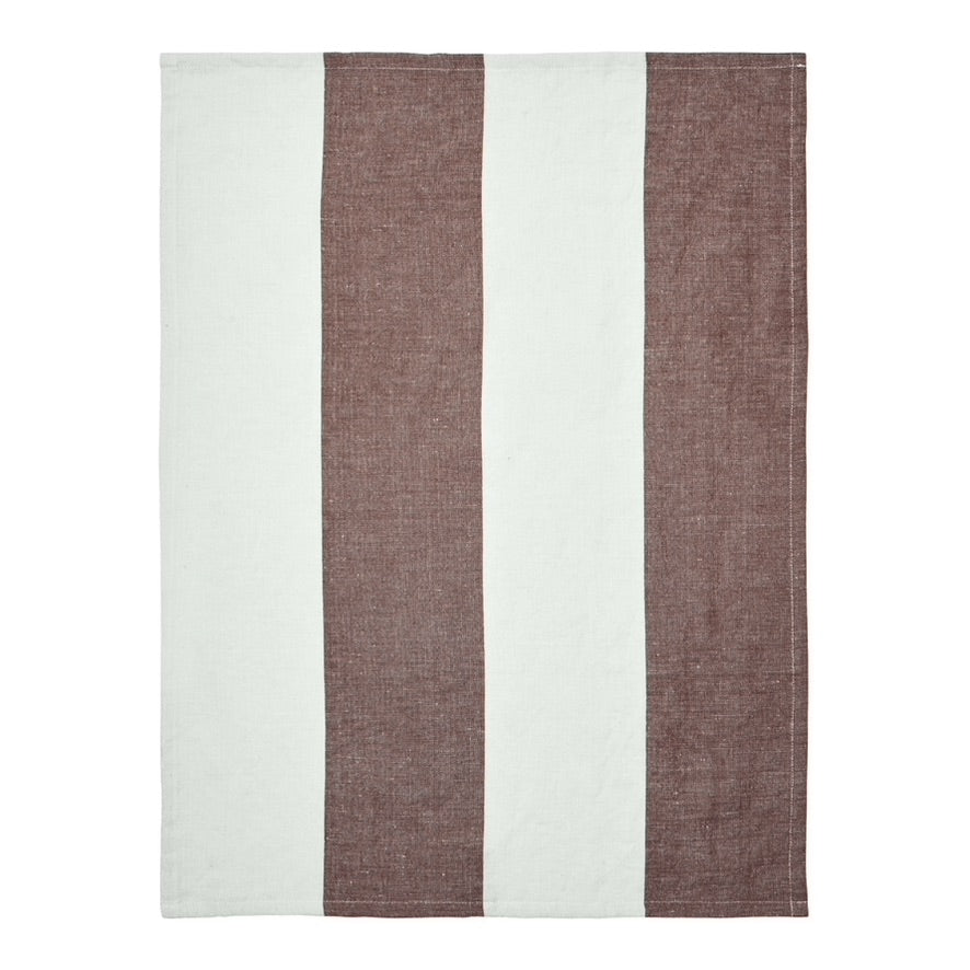 Hale Tea Towel Chestnut │ Frosted Lime