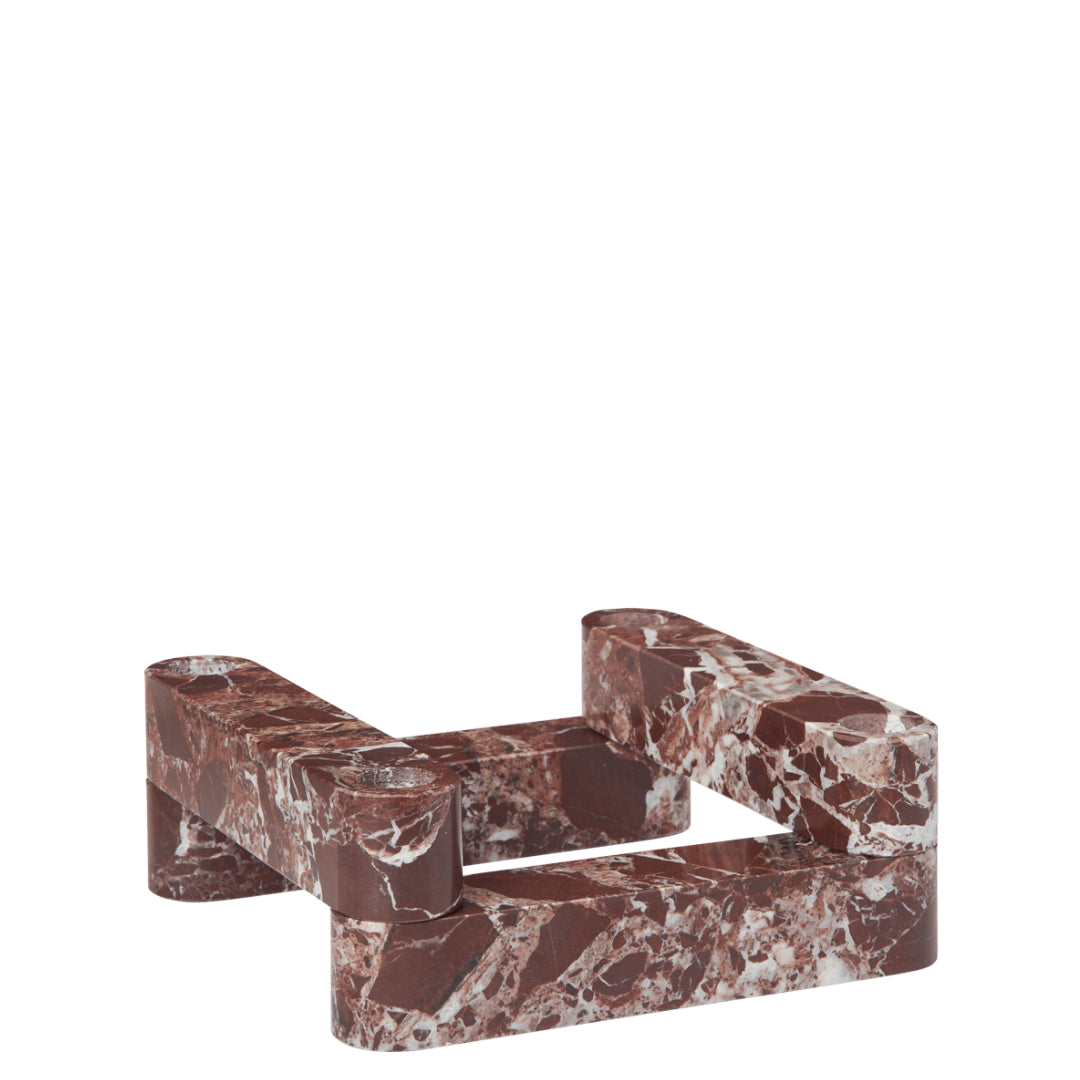 Newel Modular Candle Holder Set of 4 - Rosso