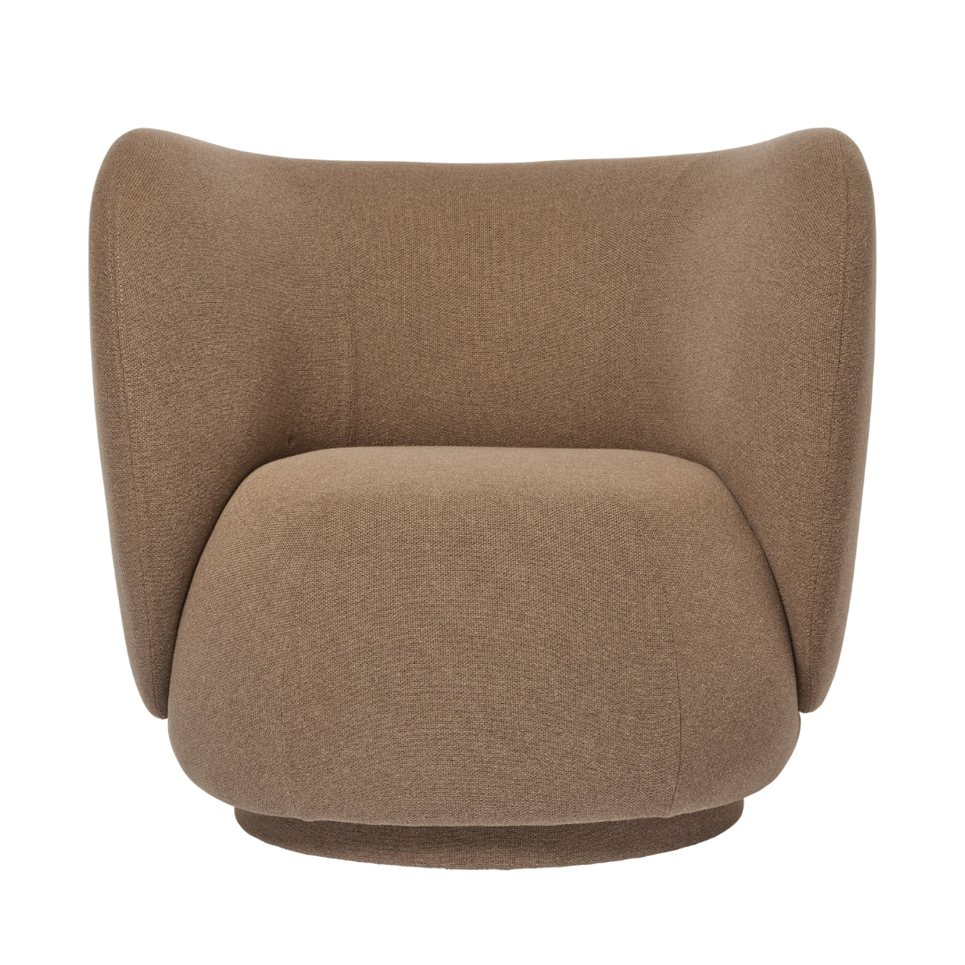 Rico Lounge Chair - Swivel - Autumn - Dark Sand