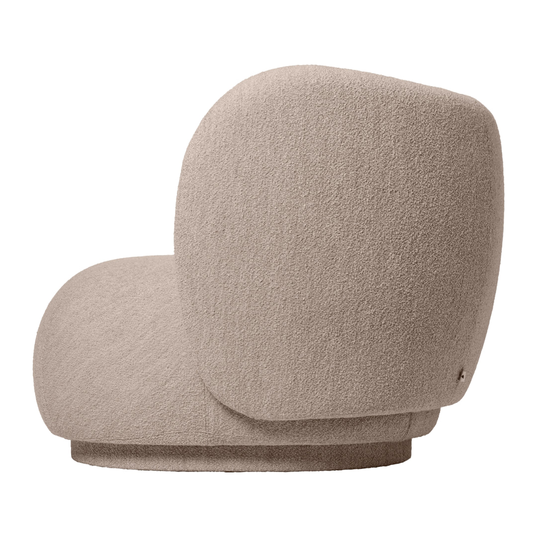 Rico Modular Sofa - Armrest Right - Soft Bouclé - Natural
