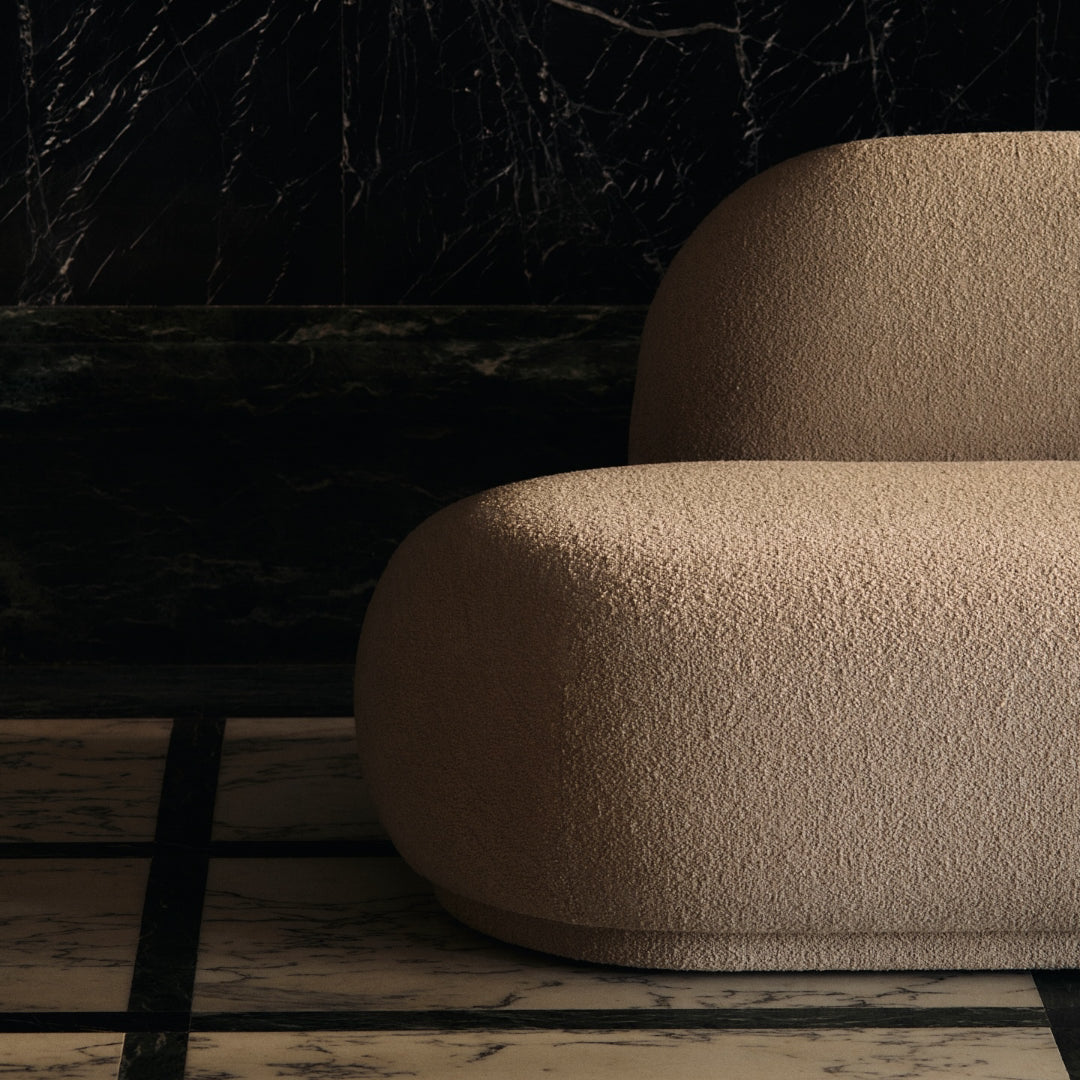 Rico Modular Sofa - Open End Left - Soft Bouclé - Natural