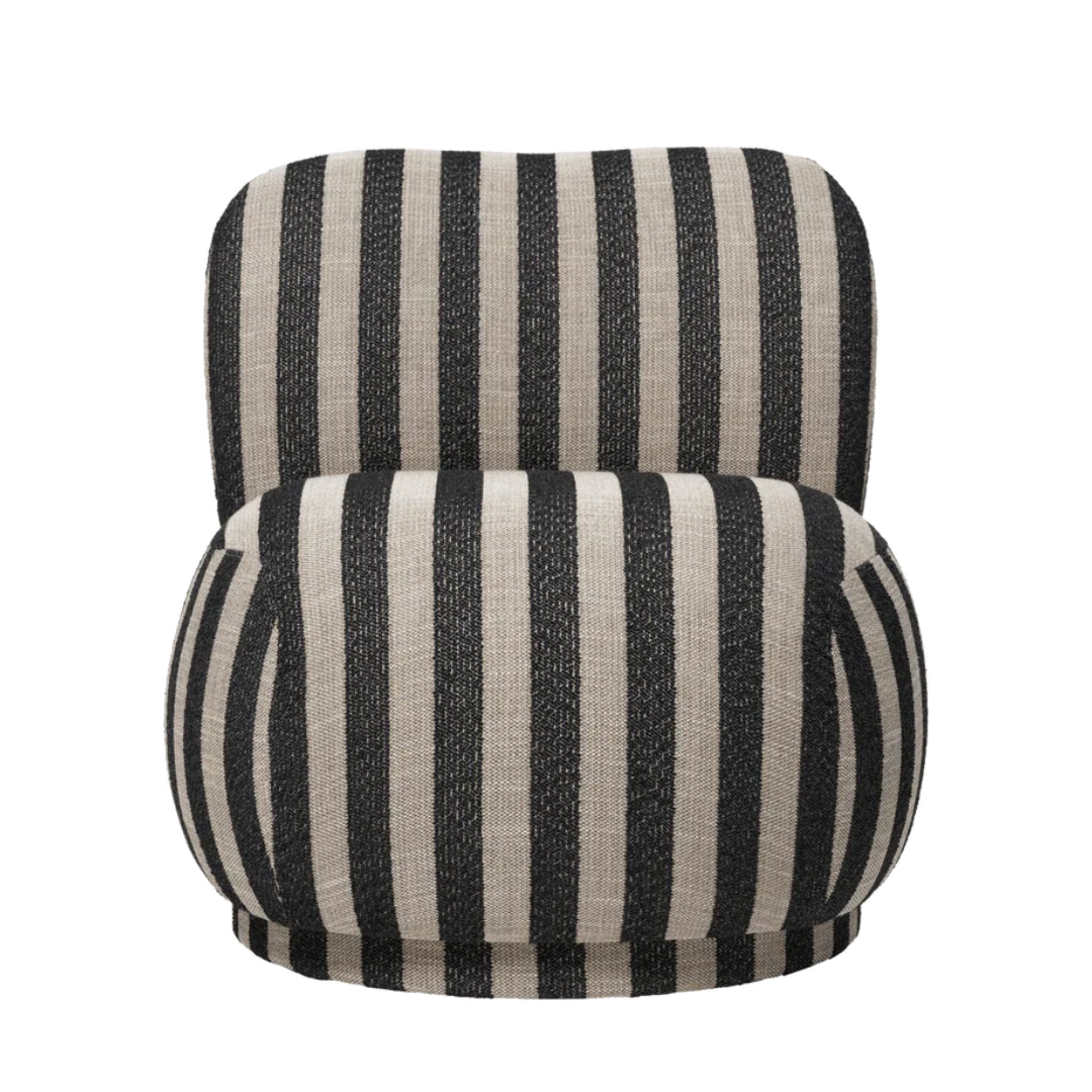 Rico Piccolo Lounge Chair - Louisiana - Sand/Black