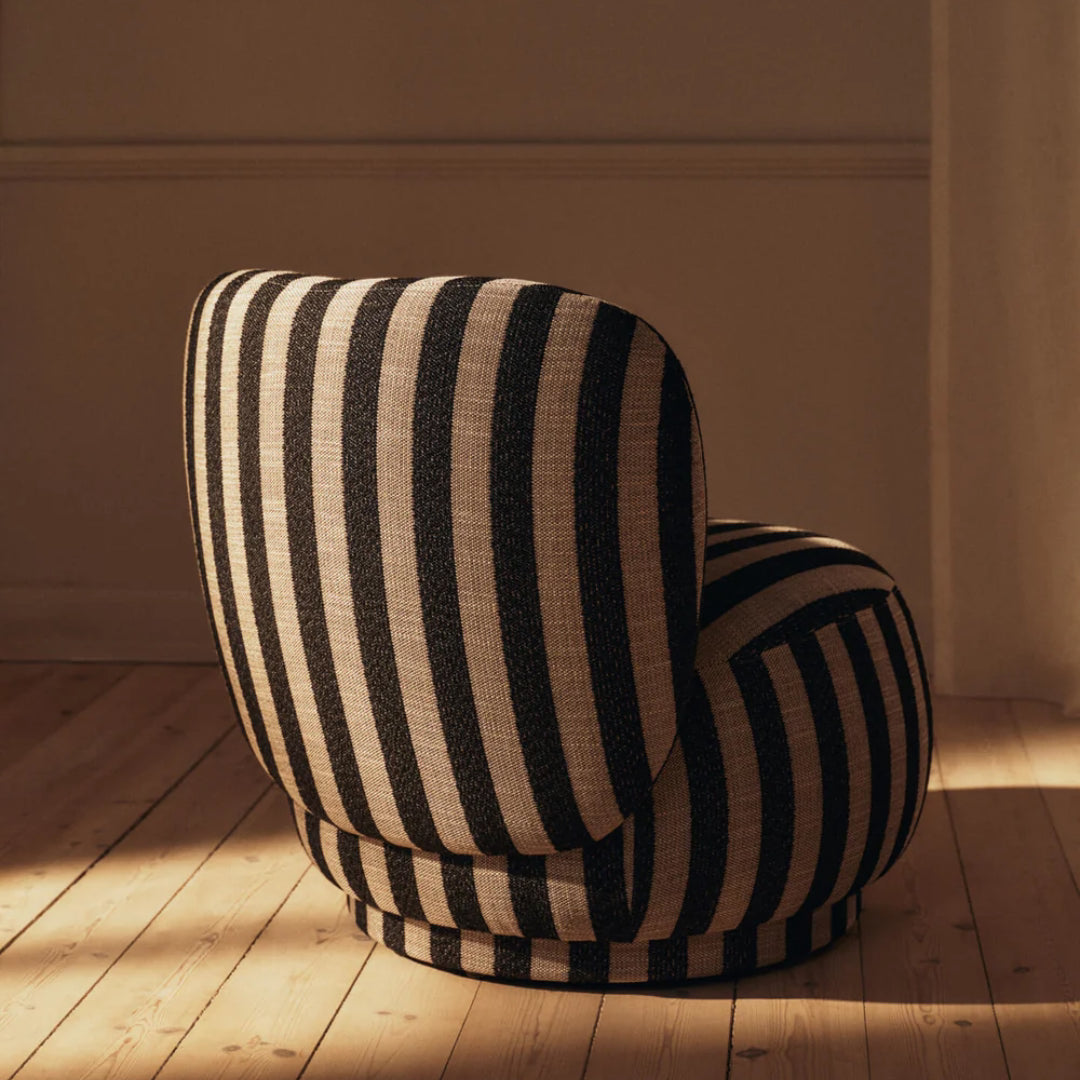 Rico Piccolo Lounge Chair - Louisiana - Sand/Black