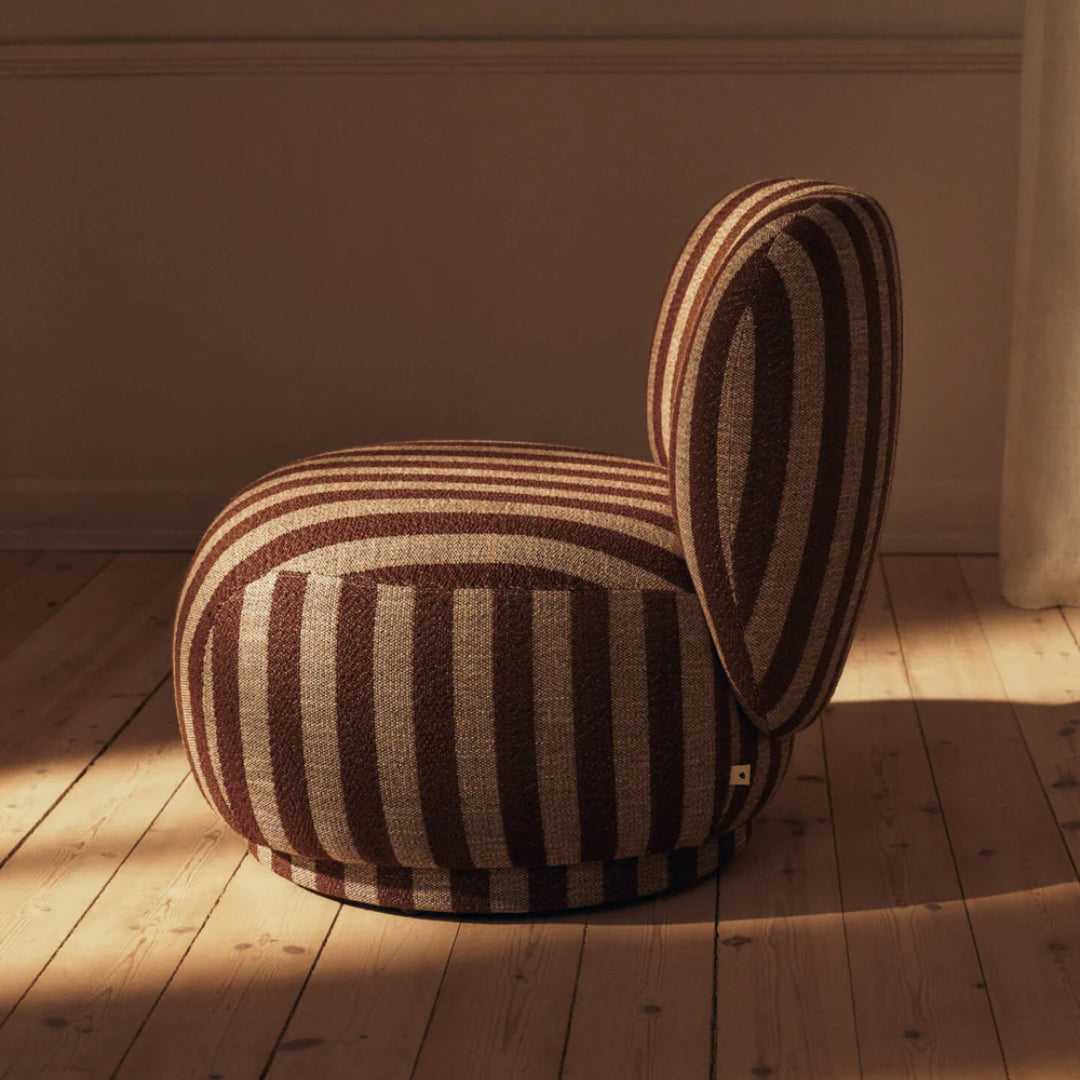 Rico Piccolo Lounge Chair - Louisiana - Sand/Chocolate