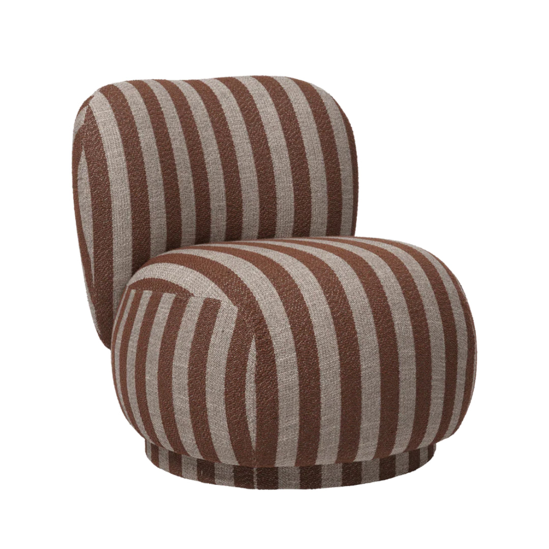 Rico Piccolo Lounge Chair - Louisiana - Sand/Chocolate