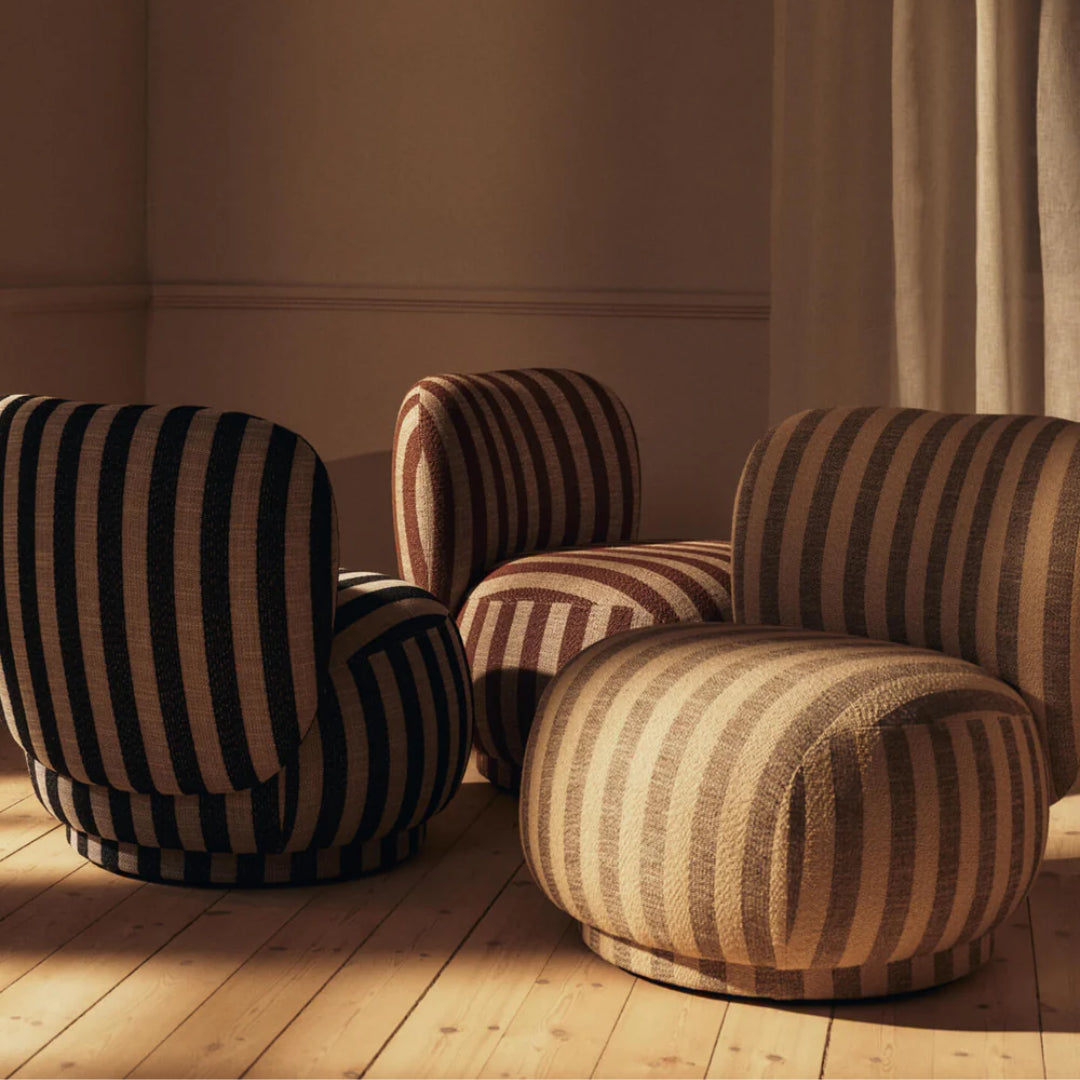 Rico Piccolo Lounge Chair - Louisiana - Sand/Chocolate