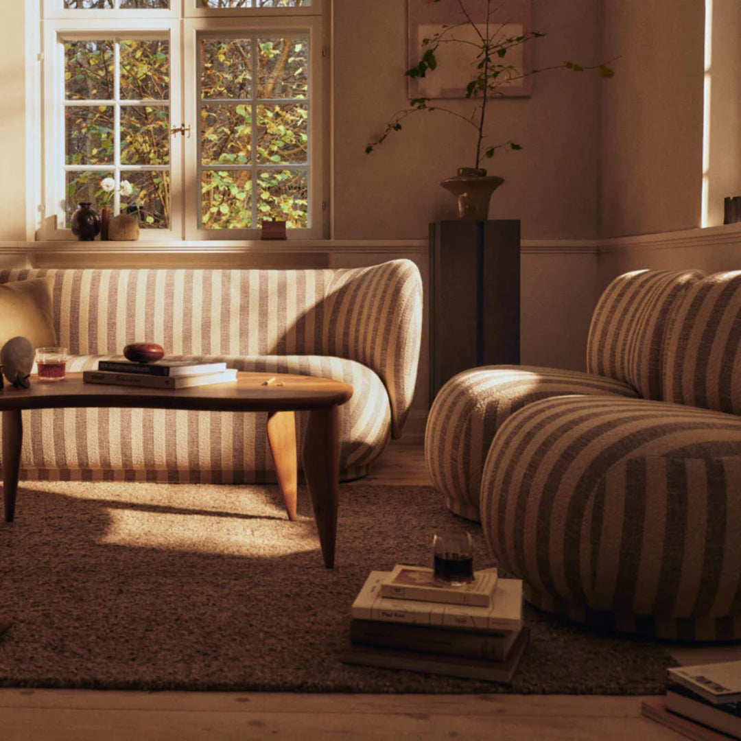 Rico Piccolo Lounge Chair - Louisiana - Sand/Off-White