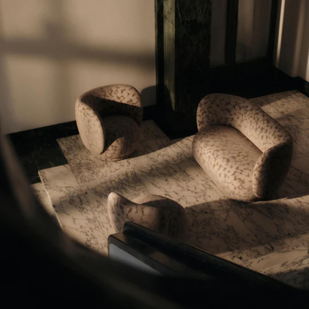 Rico Piccolo Lounge Chair - Swivel - Cilla - Taupe