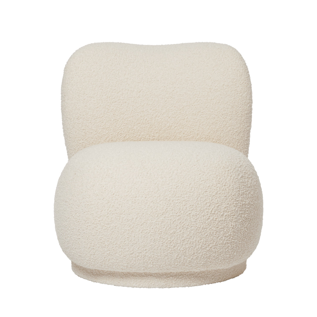 Rico Piccolo Lounge Chair - Swivel - Nordic Bouclé - Off-White