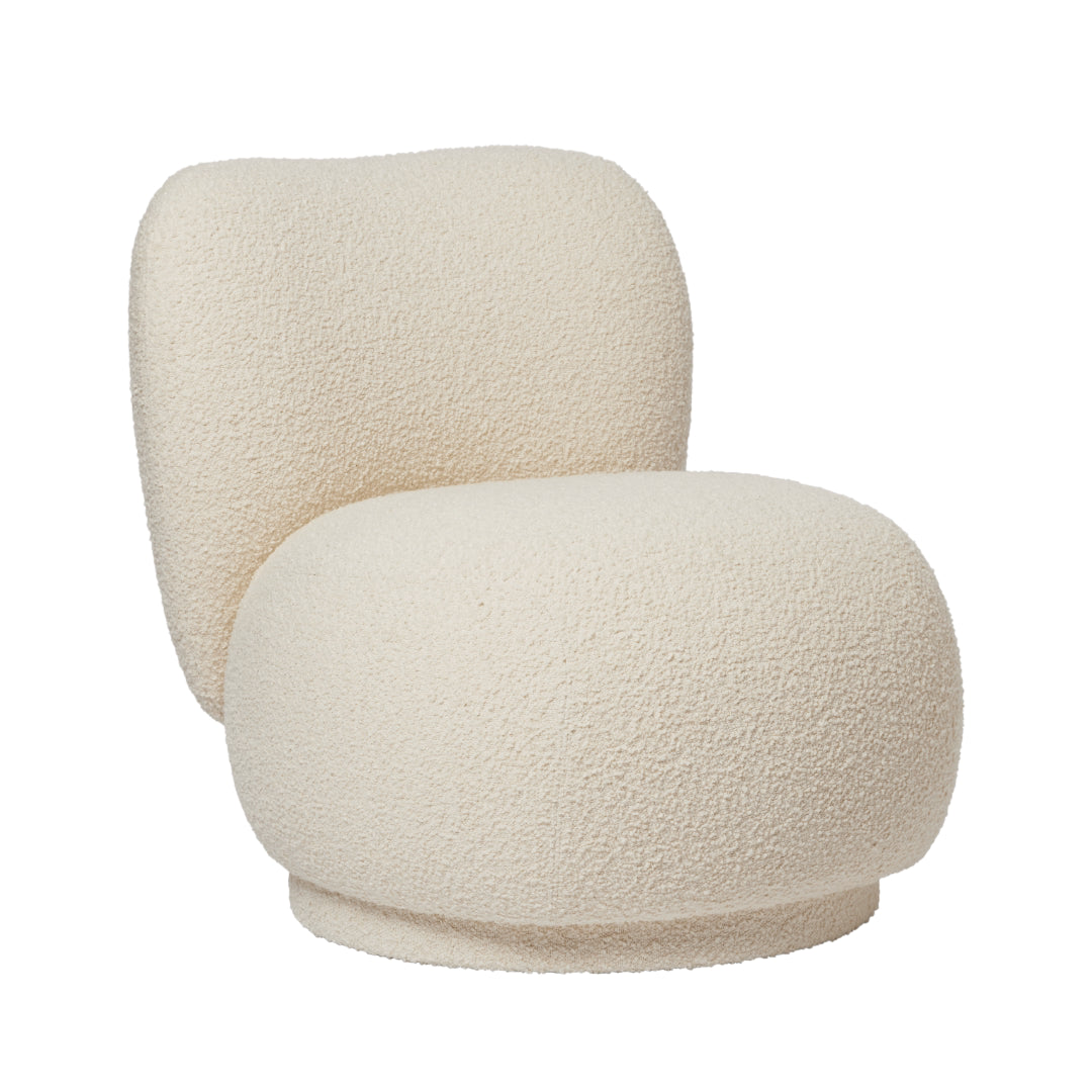 Rico Piccolo Lounge Chair - Swivel - Nordic Bouclé - Off-White