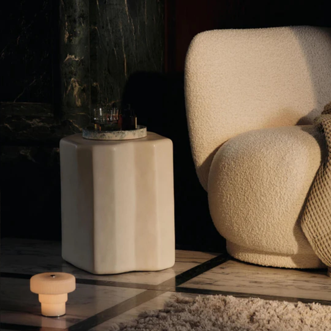 Rico Piccolo Lounge Chair - Swivel - Nordic Bouclé - Off-White