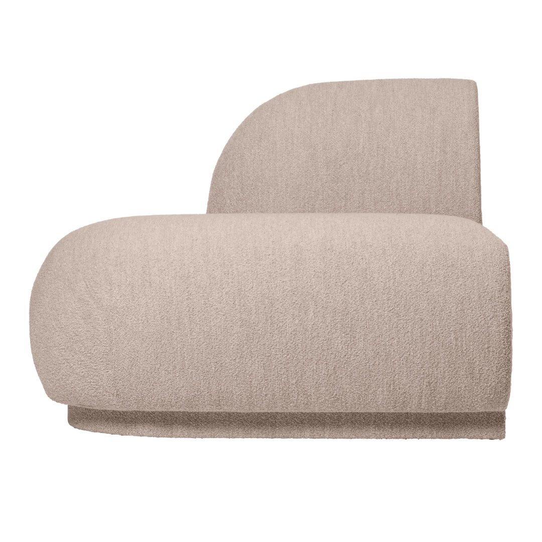 Rico Modular Sofa - Open End Left - Soft Bouclé - Natural