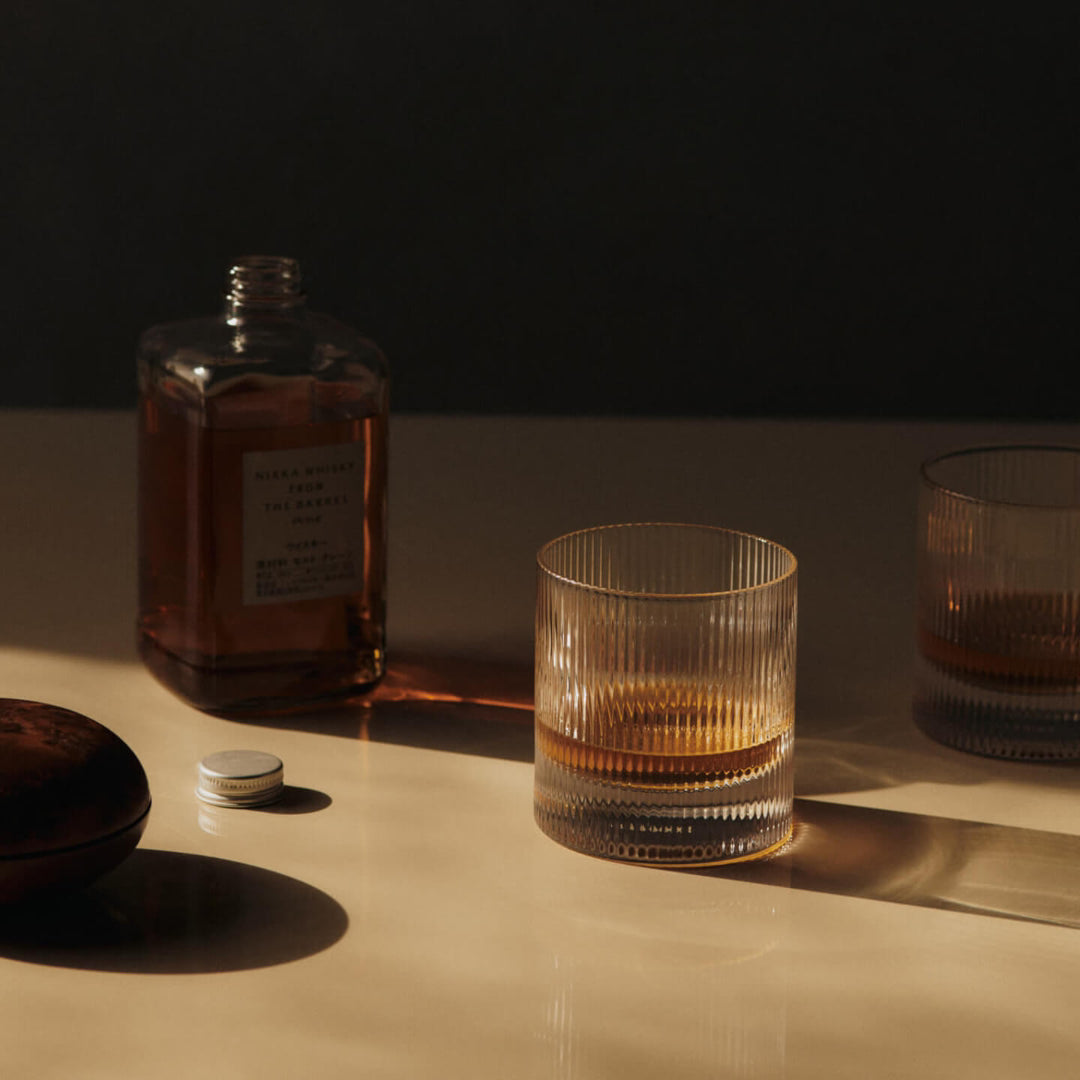 Ripple Tumbler Glasses - Set of 2 - Clear