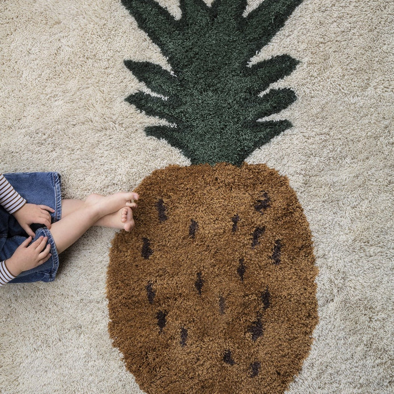 Ferm Living Fruiticana Tufted Pineapple Rug - Batten Home