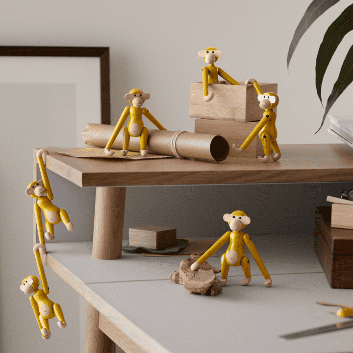 Kay Bojesen Monkey, Mini - Vintage Yellow