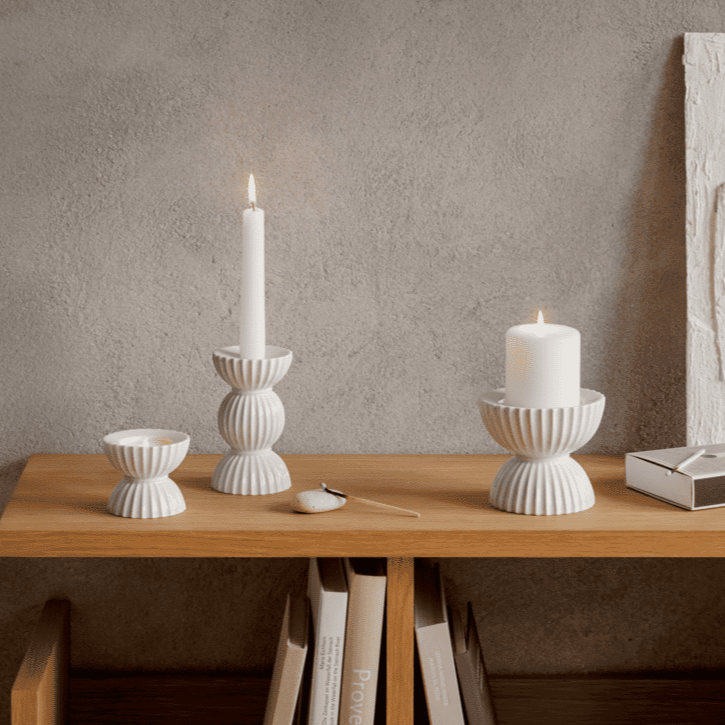 Lyngby Porcelain Tura Candle Holder