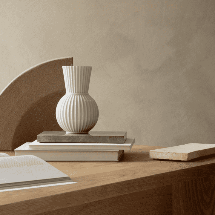 Lyngby Porcelain Tura Vase 18 White