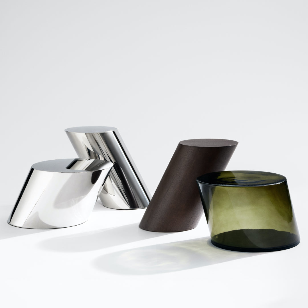 Tilt Coffee Table - Stainless Steel