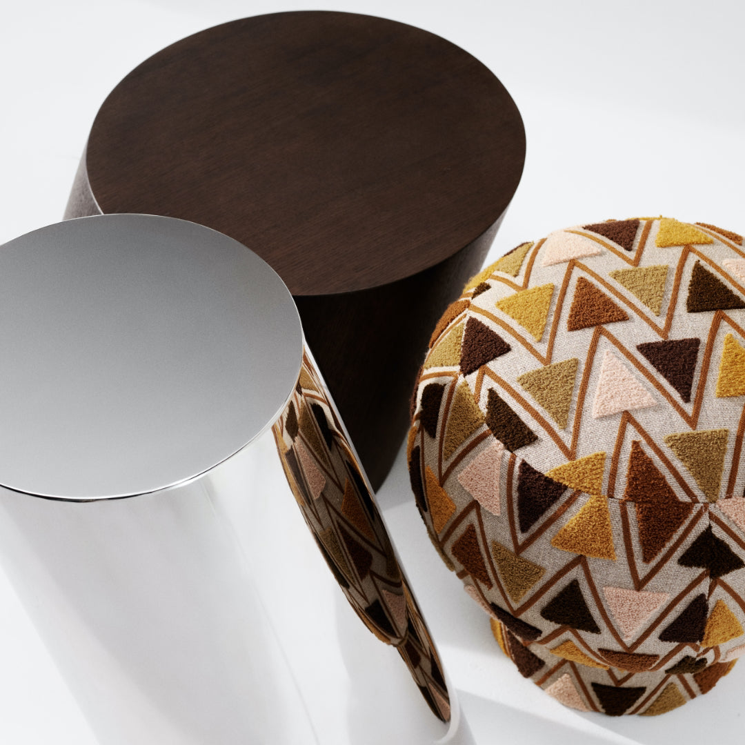 Tilt Side Table - Stainless Steel