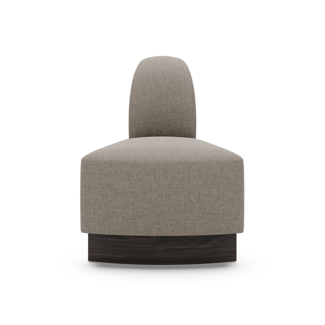 New Works Shore Modular Dining Sofa - Curved Corner Outward, Plinth ...