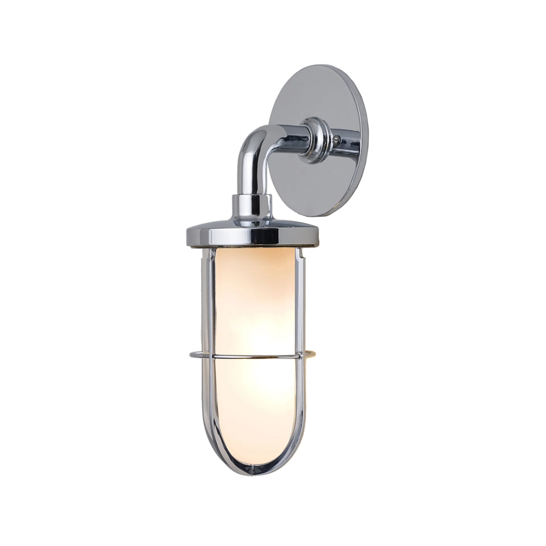 Weatherproof Ship's Well Glass Wall Light