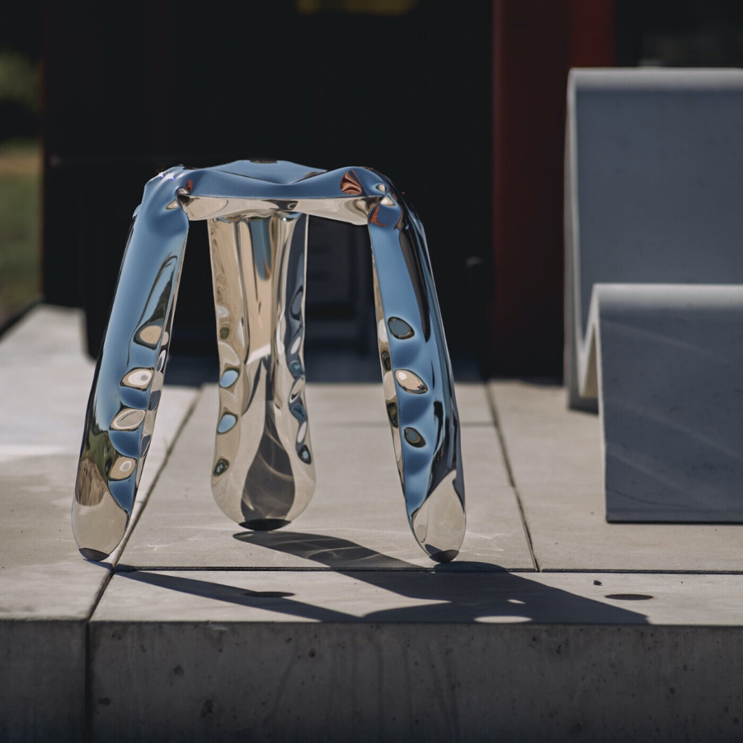 PLOPP Stool in Stainless Steel by Zieta | Shop Online