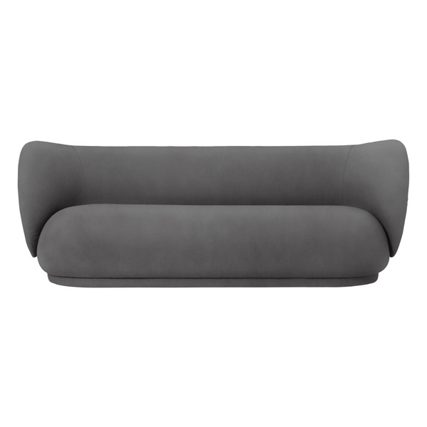 Rico 3-Seater Sofa - Brushed Warm Grey