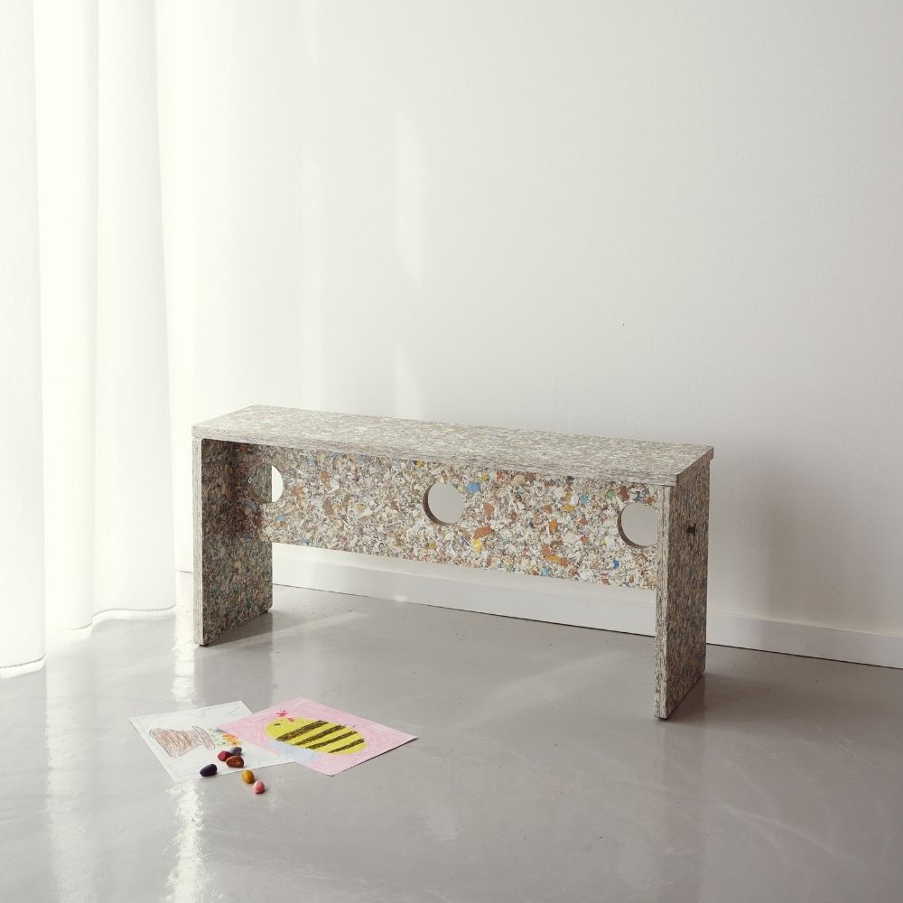 Form and Refine Remake Bench made from recycled materials