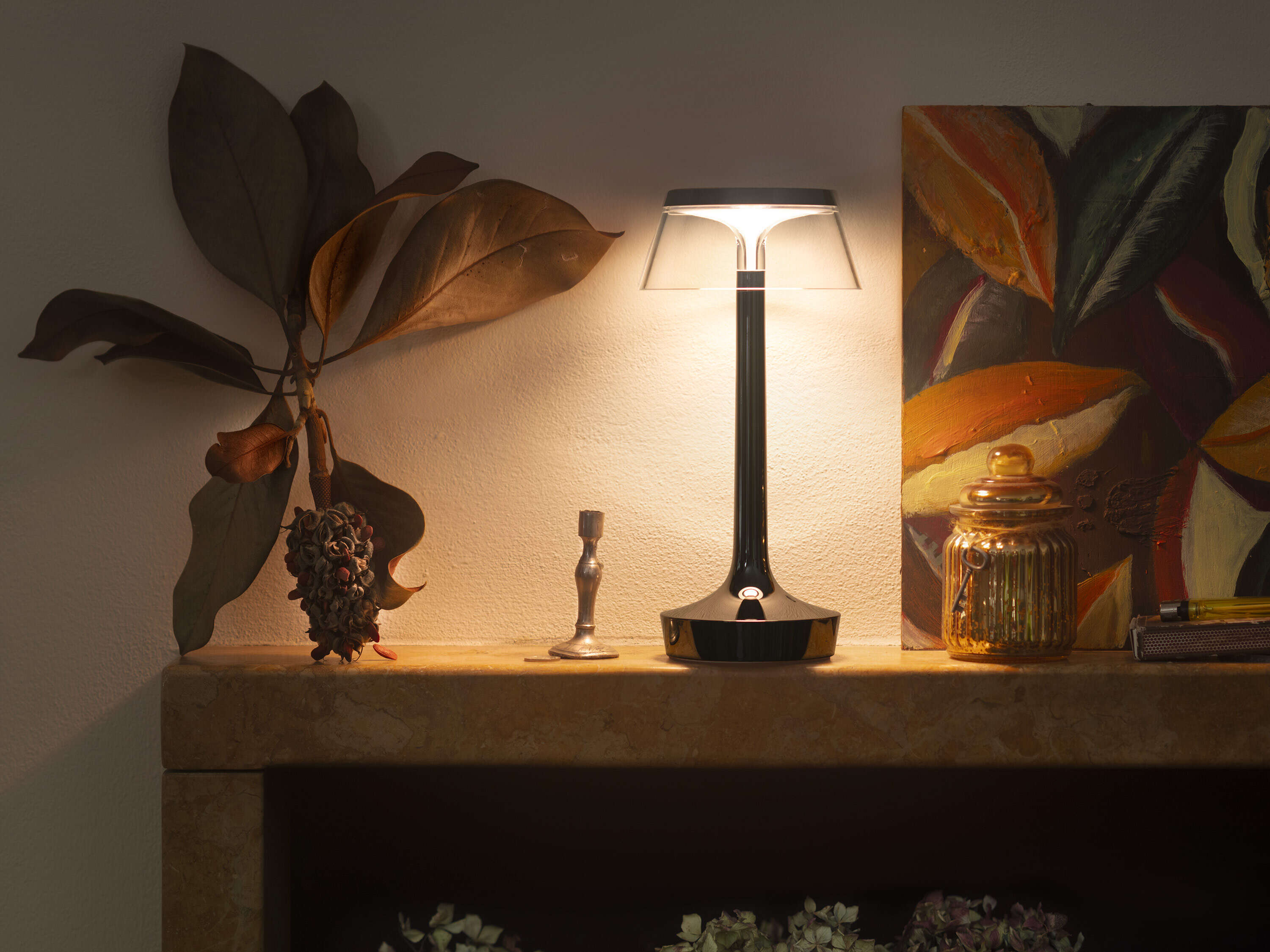Bon Jour Unplugged Table Lamp