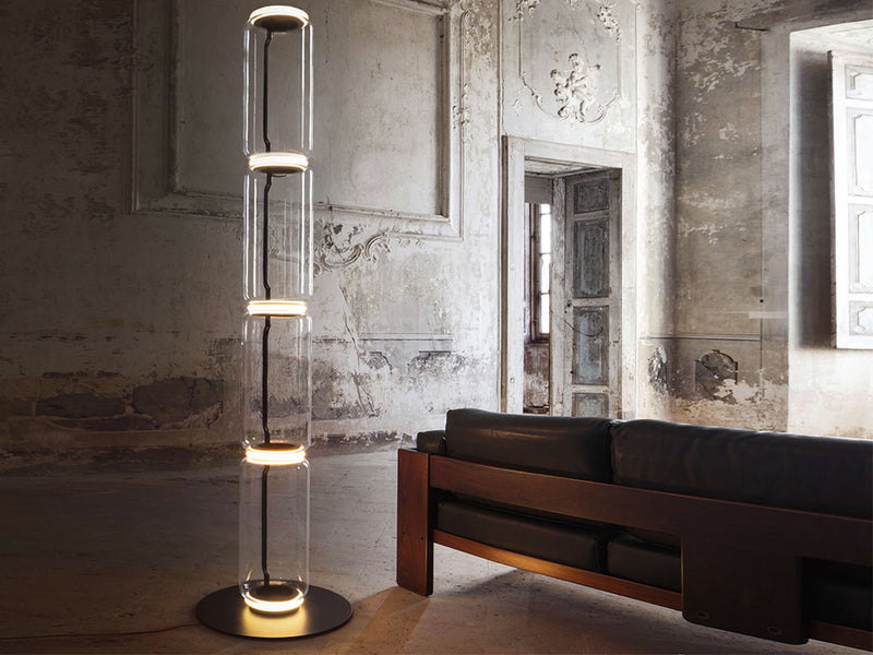 Noctambule LED Dimmable Floor Lamp - Short Cylinders With Small Base