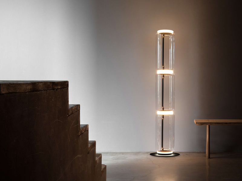 Noctambule LED Dimmable Floor Lamp - Short Cylinders With Small Base