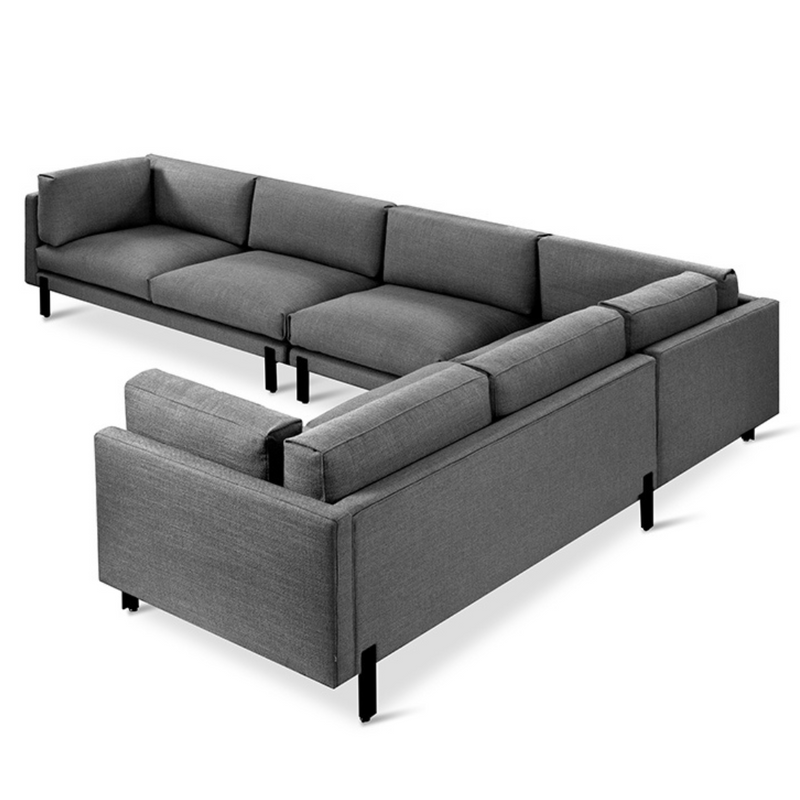 silverlake xl sectional andorra pewter right facing