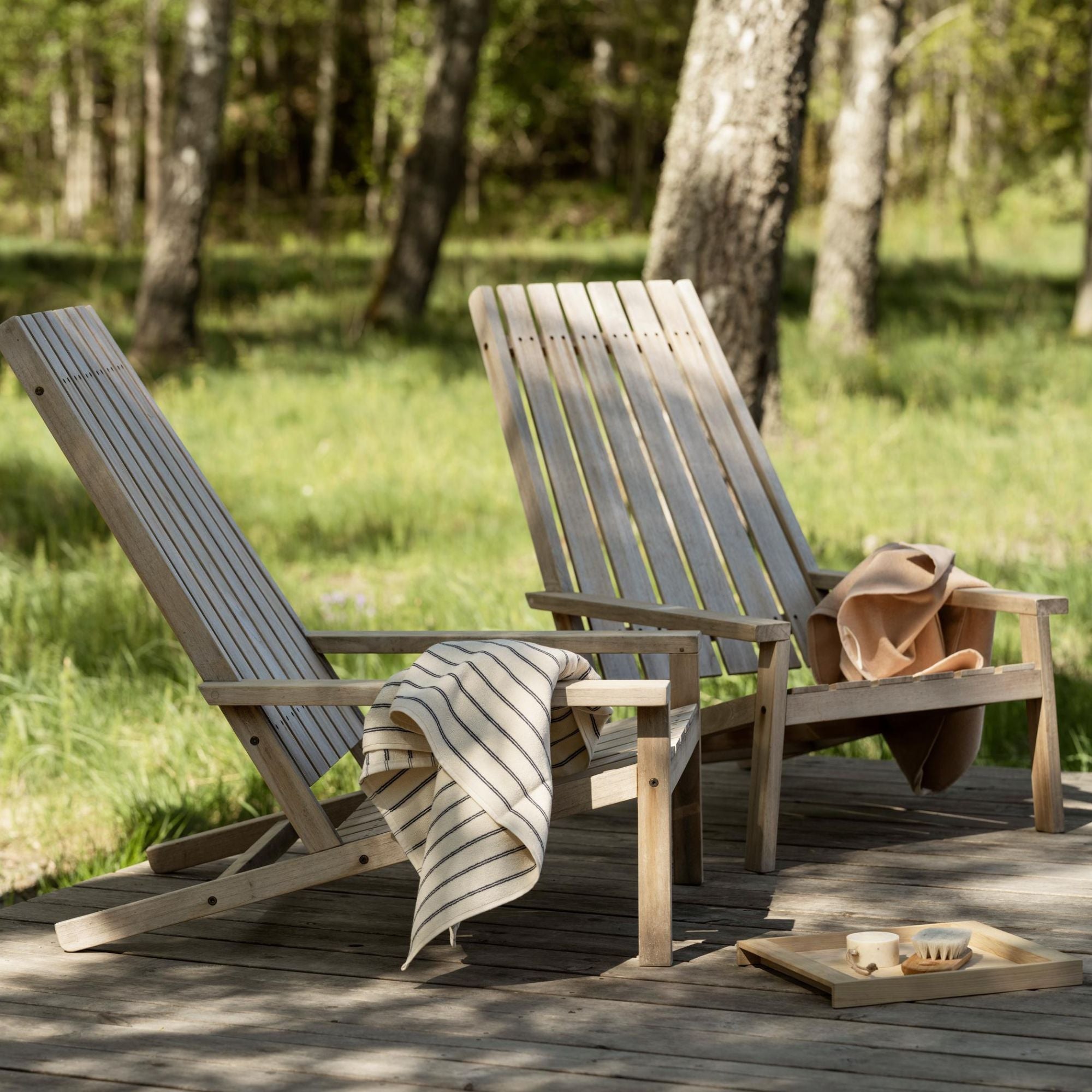 between the lines deck chair weathered