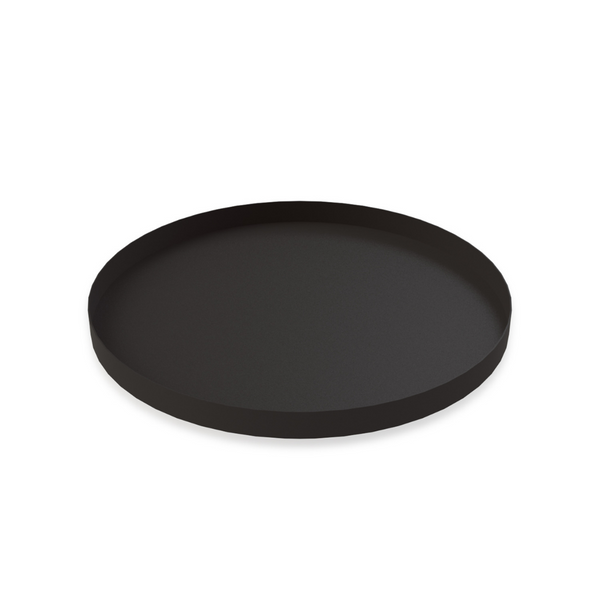 Tray Circle Black 40cm