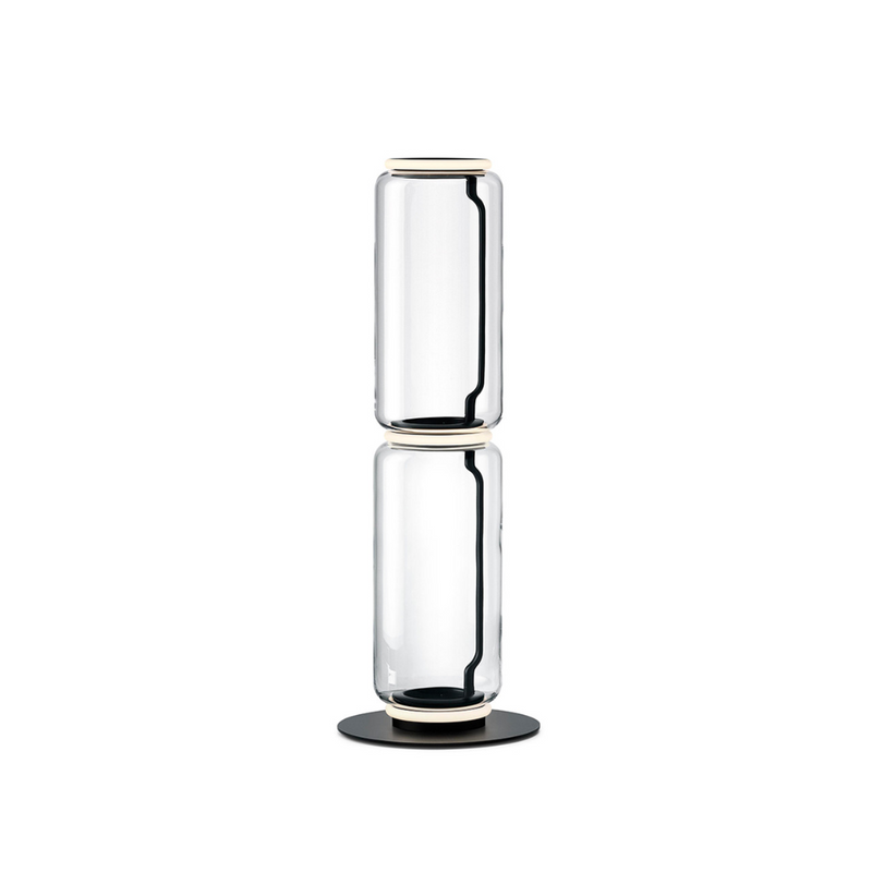 Noctambule LED Dimmable Floor Lamp - Tall Cylinders With Small Base