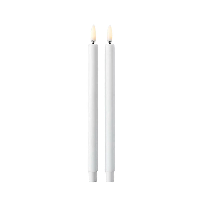 Uyuni White Pillar Flameless Candle, 3 x 7
