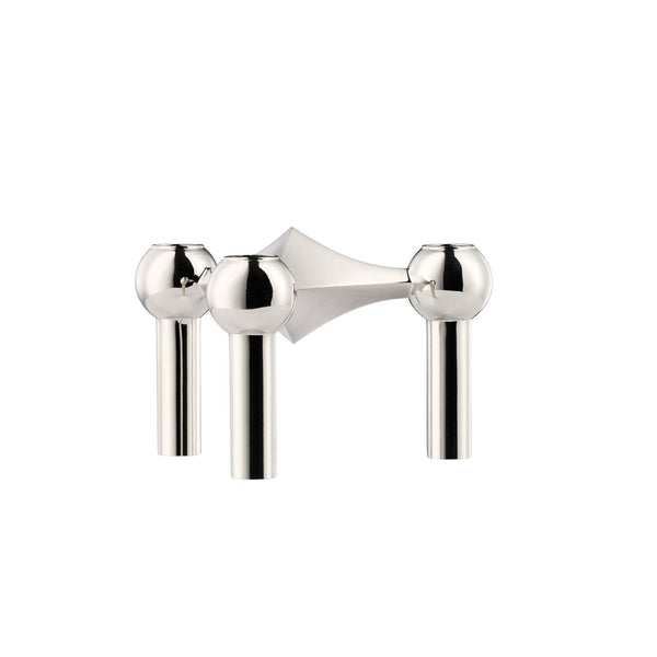 STOFF Nagel Candle Holder, Chrome - Batten Home