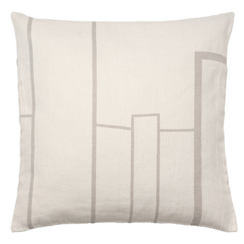 Architecture Cushion Large - Off White / Beige