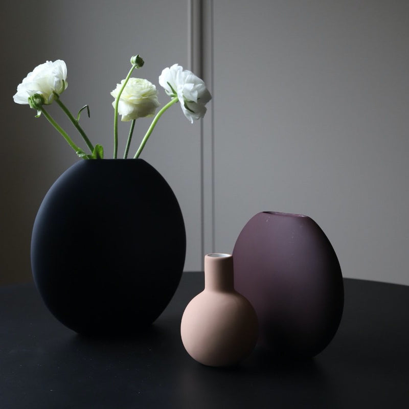 Pastille Vase Black 20cm