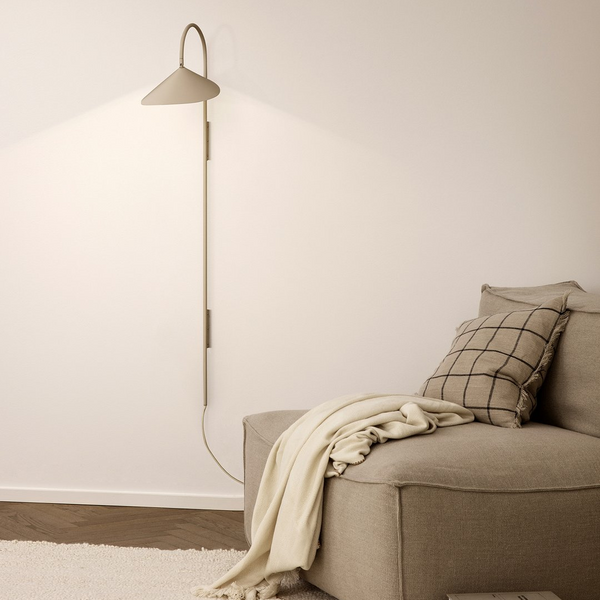 Ferm LivingArum Tall Wall Lamp - Cashmere - Batten Home