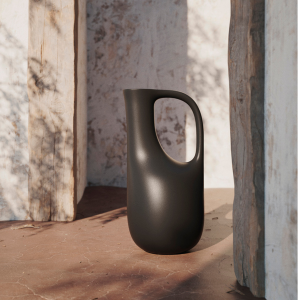 The Liba Watering Can by Ferm Living is a beautiful pitcher-style watering can made of 100% recycled plastic. We love how modern Ferm Living has made this outdoor essential, with soft curves and delightfully neutral colors. 