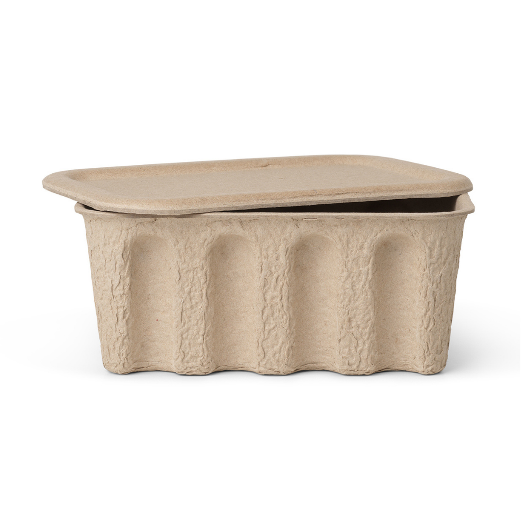 Mini Pulp Box Ferm Living Small Paper Pulp Boxes | Set of 2 - Batten Home