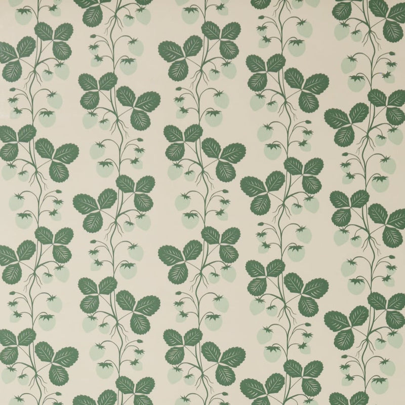 Strawberry Field Wallpaper Green