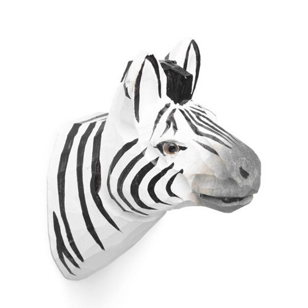 Ferm LivingHand-carved Zebra Animal Hook - Batten Home