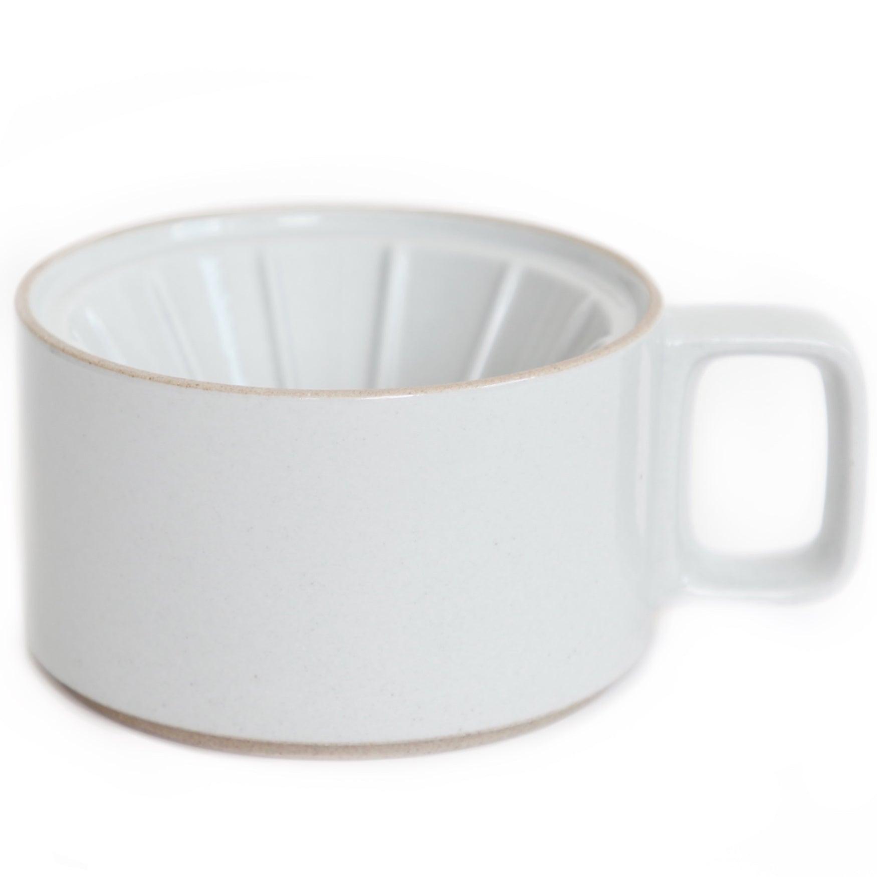 Hasami Porcelain Coffee Dripper in Gloss Gray - Batten Home