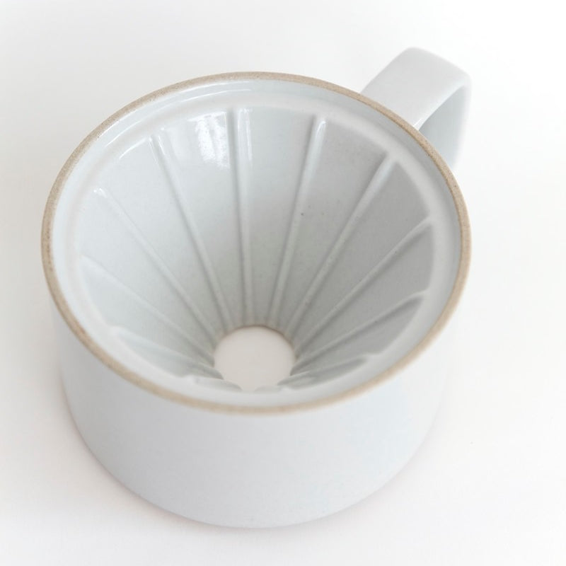 Hasami PorcelainCoffee Dripper in Gloss Gray - Batten Home