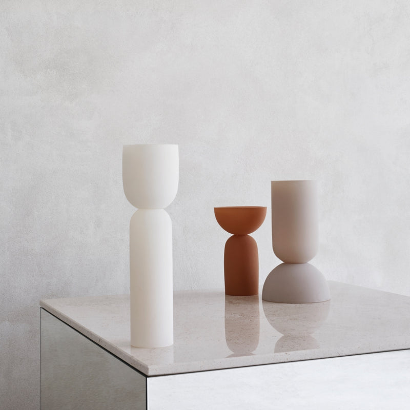 Kristina DamDual Vase Medium Cream - Batten Home