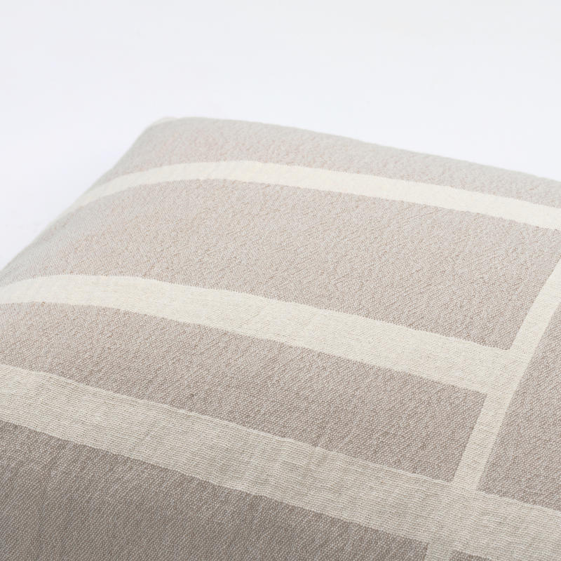 Architecture Cushion Large - Beige / Off White